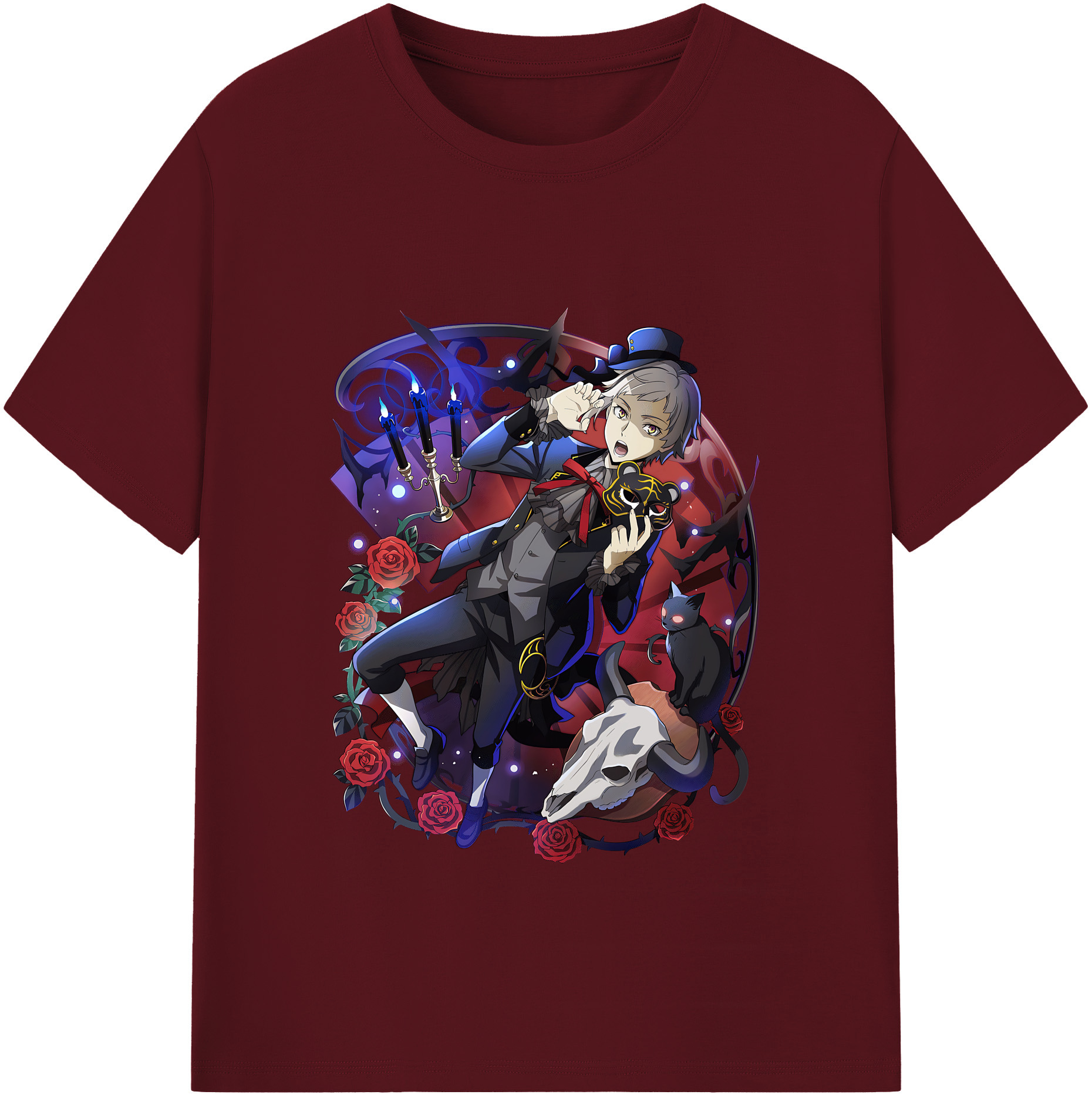 （画像用） 文豪ストレイドッグス Bungo Stray Dogs 綿100％半袖Tシャツ（フロントプリント）